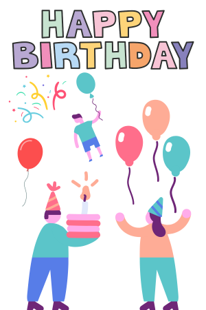 Happy Birthday Group Celebration