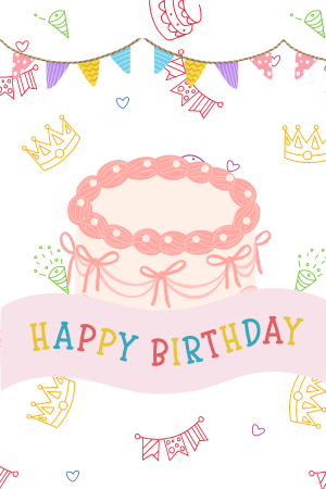 Birthday Cake and Bunting