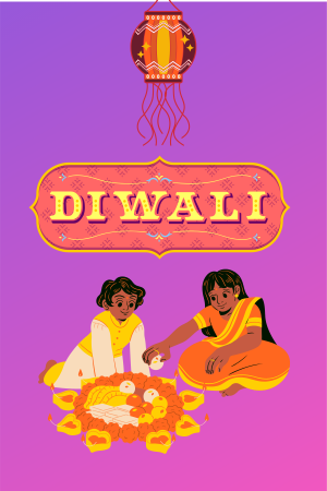 Group Celebration of Diwali