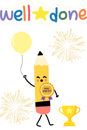 Well Done Happy Pencil