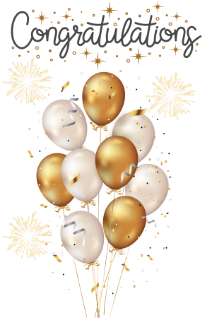 Achievement Golden Balloons