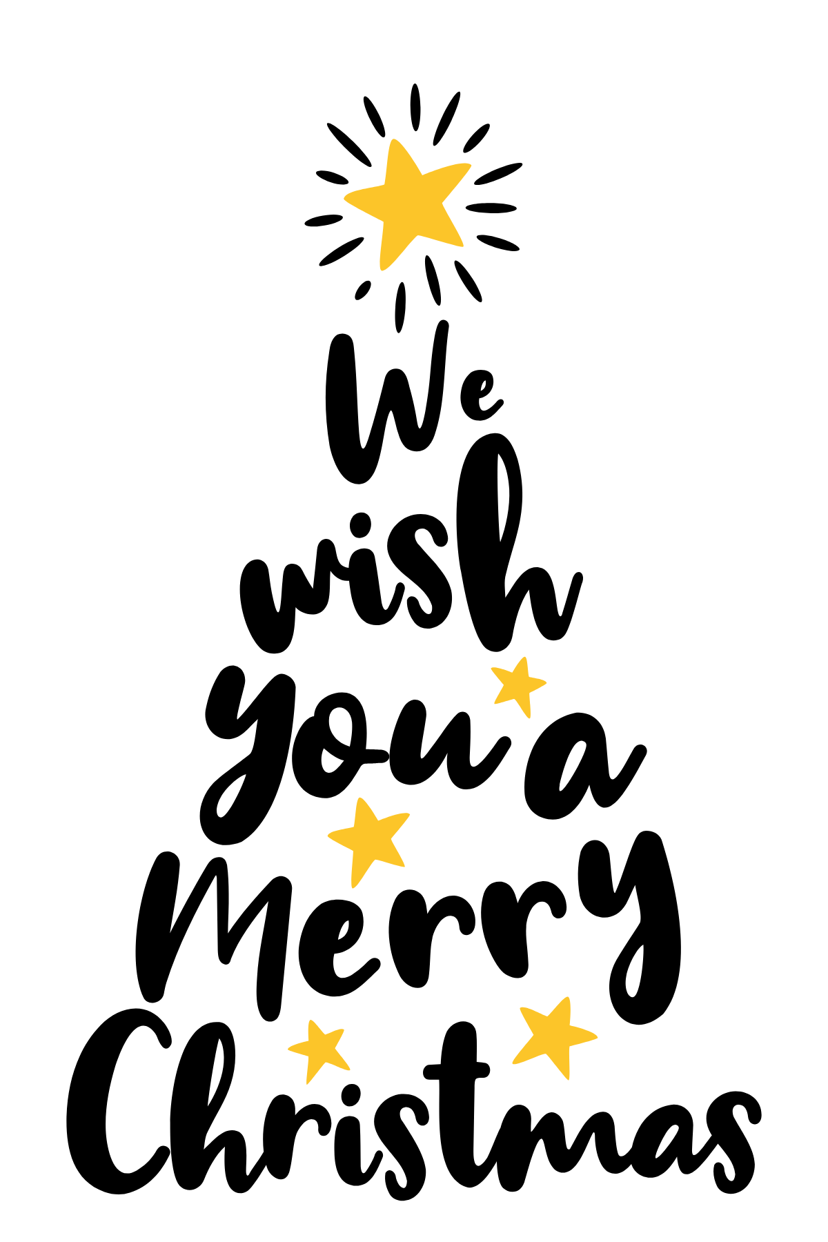 We wish you a merry christmas!