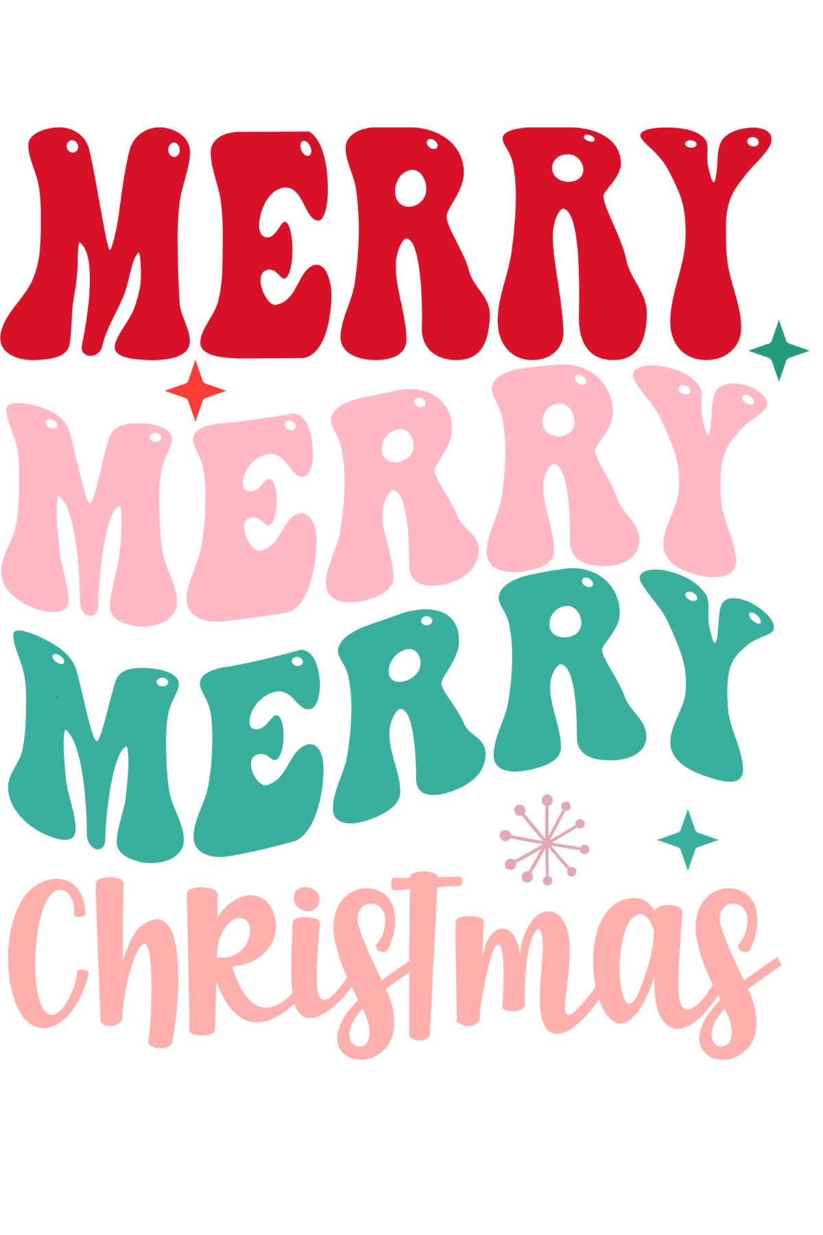 Simple Merry Merry Christmas