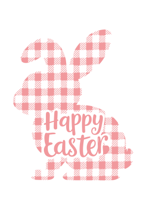 Easter Plaid Bunny